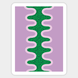 Unique Colorful Pattern - Green Purple Sticker